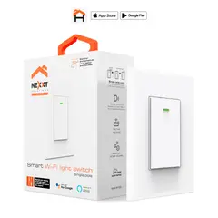 NEXXT SOLUTIONS - INTERRUPTOR DE LUZ WI-FI INTELIGENTE NEXXT NHE-S100 BLANCO