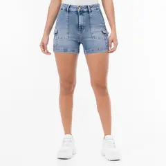 FITS ME - Short Denim Stretch Mujer Sandrel