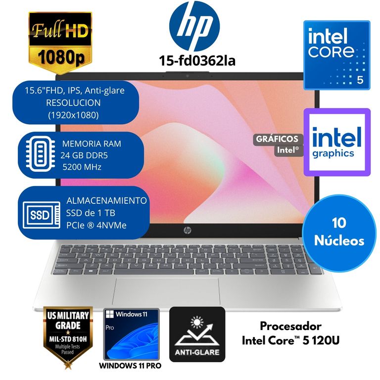 Laptop AMD Ryzen 5 (VICTUS GAMING 15-fb2002la) RAM 8 GB SSD 512GB 15.6" FHD Windows 11 HOME