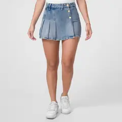 FITS ME - Mini Short Denim Stretch Mujer Veksam