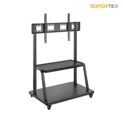 SOPORTEX - Carro para TV de Acero Ajustable en Altura de 55 a 100 pulgadas