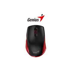 GENIUS - MOUSE NX-8006S INALAMBRICO BLUEEYE SILENT ERGONOMICO NEGRO ROJO