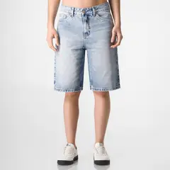 SQUEEZE - Cropped Jorts Denim Gyzelle Mujer
