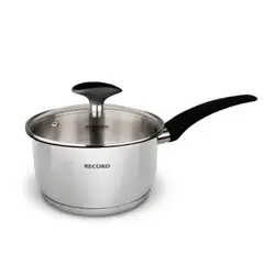 RECORD - OLLA CACEROLA GIA PLUS CON FONDO DIFUSOR N16 CON TAPA DE VIDRIO