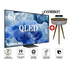 SAMSUNG - Televisor 65 QLED Smart UHD 4K Vision Ai 65Q8F+Mesa Decorativa Kuzler