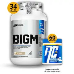 UNIVERSE NUTRITION - Proteína Big M de 2kg Vainilla + Creatina Ronnie Coleman de 300gr