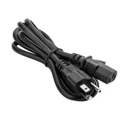 GENERICO - Cable de poder para Computadoras Monitores conector de 3 espigas tipo NEMA