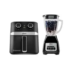 OSTER - Combo Freidora 4Lt + Licuadora BLSTKAGBPB 1.5Lt 800W