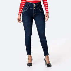 PIONIER - Pantalón Jean Pitillo Denim Stretch Mujer Thalissa