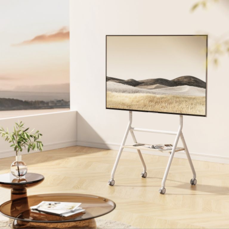 Carro de TV de estudio minimalista y resistente 37 a 86 pulgadas