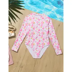 GENERICO - TRAJE DE BAÑO DE NIÑA MANGA LARGA