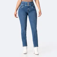 PIONIER - Pantalón Jean Denim Stretch Mujer Ainna