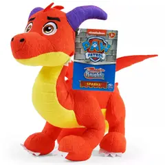 PAW PATROL - Rescue Knights Peluche Sparks de 20 Cm