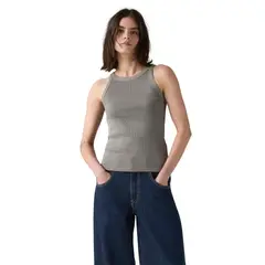 LEVIS - Polo Mujer Essential Racer Tank Gris