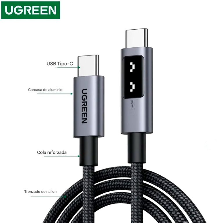 Cable L509 Carga Rapida 100w Usb C A Usb C 1m