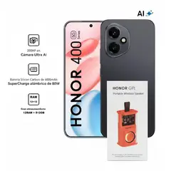 HONOR - 400 5G NEGRO 12RAM 512GB REGISTRADO + PORTABLE WIRELESS SPEAKER
