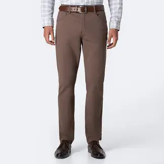 PIONIER - Pantalón Recto Drill Stretch Hombre Relaxed Confort