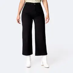 PIONIER - Pantalón Culotte Drill Stretch Mujer Lari Bull Denim