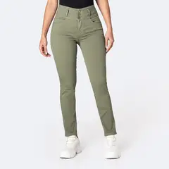PIONIER - Pantalón Semi Pitillo Drill Stretch Mujer Katica