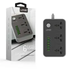 LDNIO - Extensión Toma Corriente SC3604 6 Usb,3 Sokets