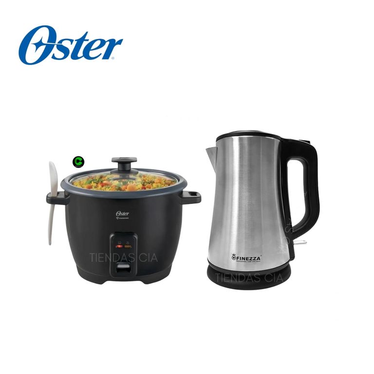 Combo Hervidor CK-660HA y Olla Arrocera Oster 1.8 L