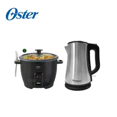 FINEZZA - Combo Hervidor CK-660HA y Olla Arrocera Oster 1.8 L