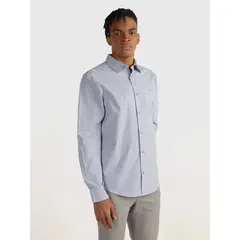 CALVIN KLEIN - CAMISA LS MINI WAFFLE HENLEY TEE CK