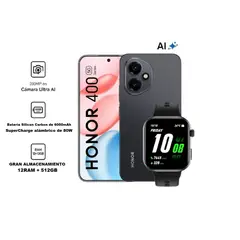 HONOR - 400 5G NEGRO 12RAM 512GB – REGISTRADO + WATCH 2i