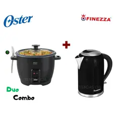 FINEZZA - Combo Hervidor Eléctrico FZ630H y Olla CKSTRCB10DFBLK
