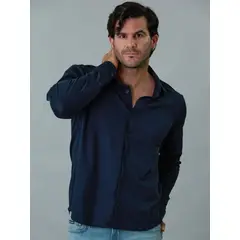 CALVIN KLEIN - CAMISA LS INTERLOCK KNIT SHIRT CK