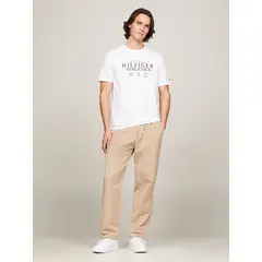 TOMMY HILFIGER - CAMISETA M/C HILFIGER ATH STACK TEE