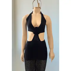 GENERICO - VESTIDO TEJIDO FLOR PARA MUJER