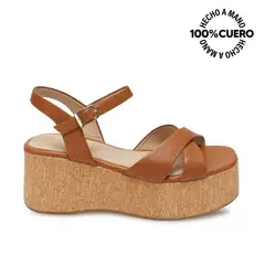 Viale - Sandalia Dorsay Casual ALE-2630 Natural Cuero