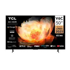 TCL - Televisor 50” 50V6C LED UHD 4K Smart TV 2025
