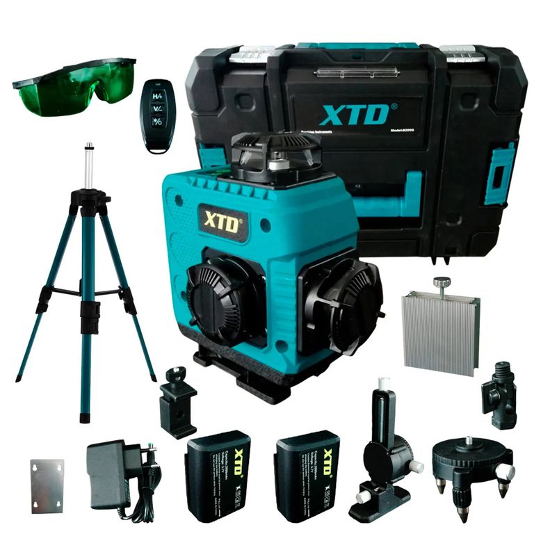Nivel Laser Verde 16 Lineas 4D 360 Digital Indicador Carga Tripode