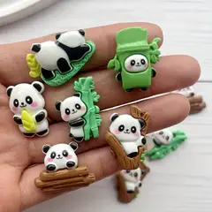 BAMBOO - Adornos de Resina Panda – Dulzura y Encanto en Cada Detalle x 10 piezas