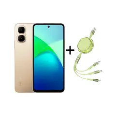 INFINIX - SMART 10 DORADO - 4+4RAM 128GB- 4G+(CABLE DE DATA DE OBSEQUIO) - REGISTRADO