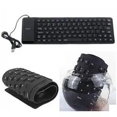 GENERICO - Teclado Flexible De Silicona Impermeable USB PC ANDROID IOS