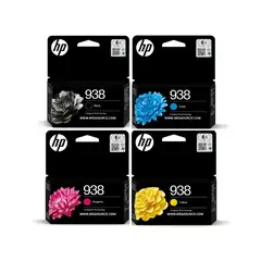 HEWLETT PACKARD - Kit de tintas HP 938 original para 9110 9120 9130 9720 9730