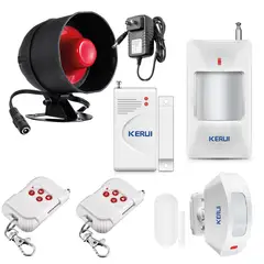 OEM - SIstema de Alarma Seguridad Sirena y con 4 Sensores KERUI