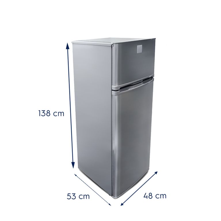Refrigeradora Top Mount Frost 138L Gris ERT18G2HNI