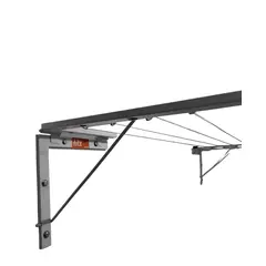 GENERICO - Tendedero De Ropa Reforzado Plegable 5 Líneas 3m Pared - Blanco