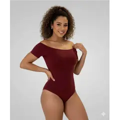 GENERICO - BODY CON FAJA MODELADOR EFECTO LIPO MANGA CORTA CASUAL