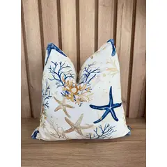 MAP DESIGN HOME - Funda De Cojin Playa Marea Azul 45 x 45 cm