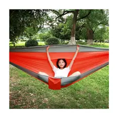 GENERICO - HAMACA COLGANTE CON FUNDA PORTÁTIL MULTICOLOR