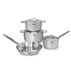 RECORD - JUEGO DE OLLAS PROFESIONAL DE ACERO INOXIDABLE 7 PIEZAS