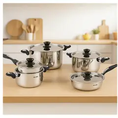 RECORD - JUEGO DE OLLAS MARQUESA DE ACERO INOXIDABLE 10 PIEZAS