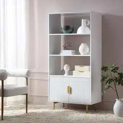 R&R MUEBLES - Estante Moderno Namocho Blanco