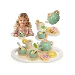 GENERICO - Set de Té de Madera Educativo para niños