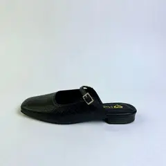 MAGDALENA SHOES - BALLERINAS CROCO NEGRO MUJER 723A